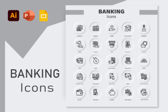 Banking and Finance Icon Set